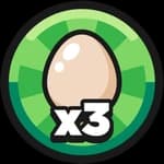 Triple Open Eggs